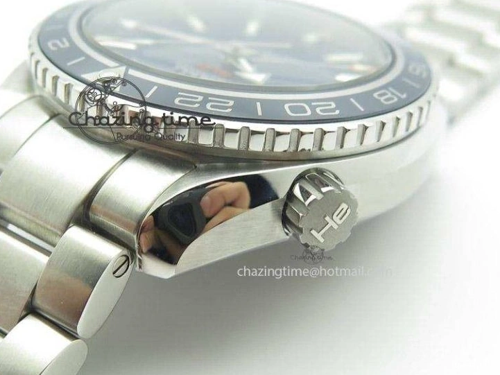 0301 Planet Ocean GMT 42mm V6F Best Edition Blue Bezel Blue Dial On SS Bracelet A ModernLook 8274